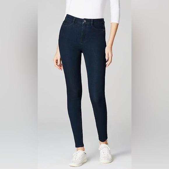 J Jill High-Rise Denim Leggings Deep‎ Marine Wash NWT Size 16 $109 - Picture 1 of 9
